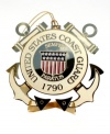 Latin phrase semper paratus means always prepared and is the motto of the Coast Guard. ChemArt pays salute to this vital branch of the U.S. Armed Forces with this glittering golden ornament complete with a replica of its seal.