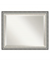 Give your decor a sleek new look with the SoHo wall mirror. Deep bevels separate your reflection from a contoured silver and black frame. Hang vertically or horizontally to suit any space.