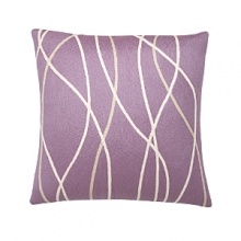 Delicate, soothing lines dance across this decorative pillow, adding a dose of stylish comfort to any room. Delicate, soothing lines dance across this decorative pillow, adding a dose of stylish comfort to any room.