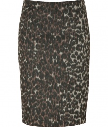 Bring bold style to your office-to-evening ensembles with this figure-enhancing leopard print pencil skirt from By Malene Birger - Textural surface, hidden back zip, kick pleat - Form-fitting - Wear with a silk blouse, a leather jacket and heels Bring bold style to your office-to-evening ensembles with this figure-enhancing leopard print pencil skirt from By Malene Birger - Textural surface, hidden back zip, kick pleat - Form-fitting - Wear with a silk blouse, a leather jacket and heels