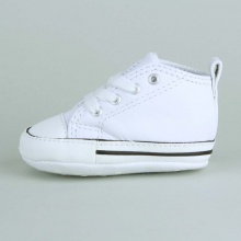 Start them off right with the iconic style of these tiny little Chucks. This shoe is perfect for the smallest feet and features a lightweight canvas construction with soft bottom. Imported. Start them off right with the iconic style of these tiny little Chucks. This shoe is perfect for the smallest feet and features a lightweight canvas construction with soft bottom. Imported.