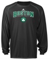 You're Boston Celtics' #1 fan! Show your team's spirit in this long sleeve tee by adidas made from CLIMALITE to help keep you cool and dry.