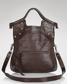 Upgrade your style status with with this crossbody bag from Foley + Corrina. Crafted from croc-embossed leather, it's a whole new way to carry the brand's signature versatile style. Upgrade your style status with with this crossbody bag from Foley + Corrina. Crafted from croc-embossed leather, it's a whole new way to carry the brand's signature versatile style.