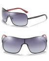 Sleek shield-style shades from Emporio Armani.