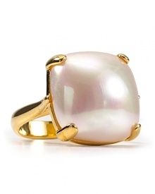 You need no excuse to rock this Majorica white pearl cocktail ring. With an evening gown or your everyday knits, it adds just the right amount of glamour. You need no excuse to rock this Majorica white pearl cocktail ring. With an evening gown or your everyday knits, it adds just the right amount of glamour.