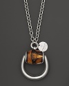 An equestrian-inspired bamboo and sterling silver pendant necklace from Gucci.