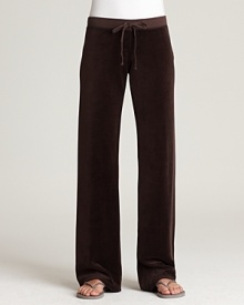 Juicy Couture's signature velour pants are perfect for lounging on the weekends.