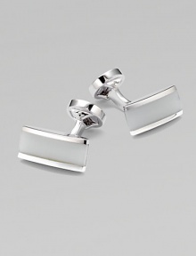 EXCLUSIVELY OURS. This clean, polished design is a distinctive way to finish a look.Metal with enamel centerAbout ¾ X ¼ Imported EXCLUSIVELY OURS. This clean, polished design is a distinctive way to finish a look.Metal with enamel centerAbout ¾ X ¼ Imported