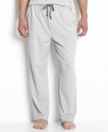 Pajama pants with the comfort of sweatpants-but a whole lot more style: Nautica Anchor Knit sleep pants made of cotton jersey with a touch of spandex for extra give. Pajama pants with the comfort of sweatpants-but a whole lot more style: Nautica Anchor Knit sleep pants made of cotton jersey with a touch of spandex for extra give.