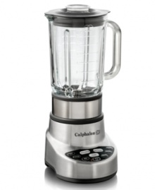 Blend for yourself! Ready to mix & make, this 9-speed blender steps up to the toughest ingredients with a 6-sided stainless steel blade, an extra large 56-oz. durable glass carafe and a 600-watt motor. Move from stirring to chopping to liquefying and all the way to smoothie making at just the press of a button. Model 1832449. Blend for yourself! Ready to mix & make, this 9-speed blender steps up to the toughest ingredients with a 6-sided stainless steel blade, an extra large 56-oz. durable glass carafe and a 600-watt motor. Move from stirring to chopping to liquefying and all the way to smoothie making at just the press of a button. Model 1832449.