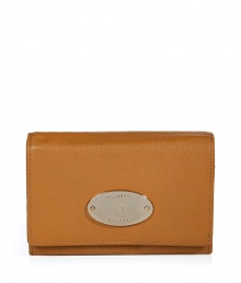 Stylish wallet in supple, caramel brown leather - Practical and polished compact rectangular style - Buffalo leather has a slight sheen - Pale gold, oval Mulberry plaque - Popper closure - Eight credit or business card slots - Expandable pocket for bills - Two slip pockets - Zip coin compartment - Understated yet undeniably chic, also makes a superb gift Stylish wallet in supple, caramel brown leather - Practical and polished compact rectangular style - Buffalo leather has a slight sheen - Pale gold, oval Mulberry plaque - Popper closure - Eight credit or business card slots - Expandable pocket for bills - Two slip pockets - Zip coin compartment - Understated yet undeniably chic, also makes a superb gift