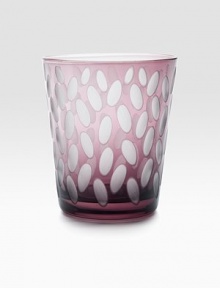 Texture and color for every occasion in finely etched, beautifully tinted glass. From the Sandstone Collection10 oz. capacity4 highDishwasher safeImported Texture and color for every occasion in finely etched, beautifully tinted glass. From the Sandstone Collection10 oz. capacity4 highDishwasher safeImported