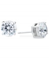 Celebrate your favorite month of the year with these April birthstone earrings by CRISLU. Stud earrings feature round-cut cubic zirconias (3 ct. t.w.) set in sterling silver with a platinum finish. Approximate diameter: 1/4 inch.