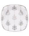 Clusters of gleaming leaves rain down on the white bone china square plates from the Platinum Leaf collection. Part of Lenox's Lifestyle dinnerware, the dishes--like this salad plate--are playfully modern and naturally chic, and have an enchanting look that's fresh and perfect for every occasion. Qualifies for Rebate