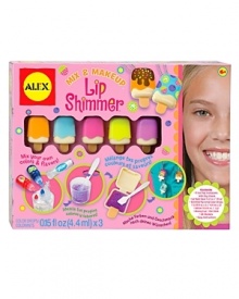 Mix your own yummy colors and flavors of lip shimmer! Fill 5 fun ice pop containers with professional grade ingredients. Mix your own yummy colors and flavors of lip shimmer! Fill 5 fun ice pop containers with professional grade ingredients.