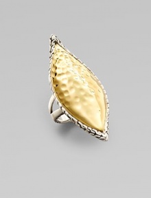 From the Palu Collection. A beautiful, statement piece in radiant 22k gold and sleek sterling silver with an elegant, hammered texture detail. 22k goldSterling silverWidth, about 2Imported From the Palu Collection. A beautiful, statement piece in radiant 22k gold and sleek sterling silver with an elegant, hammered texture detail. 22k goldSterling silverWidth, about 2Imported