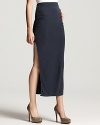 A sultry side slit lends unexpected allure to this wear-with-everything James Perse maxi skirt.