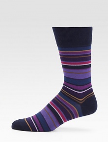 A sartorial classic, woven with rich, multicolored stripes in stretch cotton.Ribbed-knit trim75% cotton/25% polyamideMachine washImported A sartorial classic, woven with rich, multicolored stripes in stretch cotton.Ribbed-knit trim75% cotton/25% polyamideMachine washImported