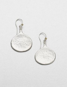 An elegant yet whimsical style with sterling silver bottle-shaped drops accented with radiant 24k gold. Sterling silver24k goldDrop, about 1.4Hook backImported An elegant yet whimsical style with sterling silver bottle-shaped drops accented with radiant 24k gold. Sterling silver24k goldDrop, about 1.4Hook backImported