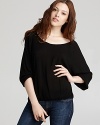 A billowy blouson silhouette lends graceful movement to this wear-everywhere James Perse top.