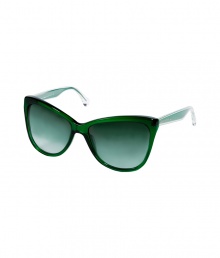 Eye-catching and chic with their cool transparent green frames, Dolce & Gabbanas cat-eye sunglasses add a spark of retro glamour to every outfit - Transparent green acetate cat-eye frames, gradient charcoal-green lenses, embedded green handles with clear casing, silver-toned pins and logo at temples - Lens filter category 2 - Comes with a logo detailed hard case and drawstring pouch Eye-catching and chic with their cool transparent green frames, Dolce & Gabbanas cat-eye sunglasses add a spark of retro glamour to every outfit - Transparent green acetate cat-eye frames, gradient charcoal-green lenses, embedded green handles with clear casing, silver-toned pins and logo at temples - Lens filter category 2 - Comes with a logo detailed hard case and drawstring pouch