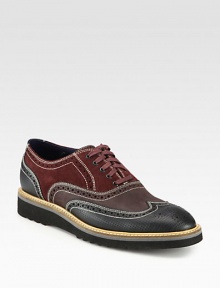 A laid-back approach to a traditional style is crafted from suede and leather with expert stitching and attention to detail.Suede/leather upperLeather liningPadded insoleRubber soleImported A laid-back approach to a traditional style is crafted from suede and leather with expert stitching and attention to detail.Suede/leather upperLeather liningPadded insoleRubber soleImported
