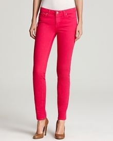 Bring some wow-factor to your wardrobe with colored skinny jeans from kate spade new york. Style with a simple top and nude pumps for instant chic.