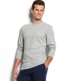 A waffle-knit in pure cotton for the ultimate in next-to-the-skin comfort: Polo Ralph Lauren thermal tee with embroidered logo. A waffle-knit in pure cotton for the ultimate in next-to-the-skin comfort: Polo Ralph Lauren thermal tee with embroidered logo.