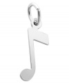 Hit all the right notes. Rembrandt's chic charm features a polished music note crafted from sterling silver. Charm can easily be added to your favorite necklace or charm bracelet. Approximate drop: 3/4 inch.