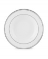 Combining elements both modern and vintage, the understated Pearl Platinum collection is designed to mimic a strand of lustrous pearls. With imitation pearl accents and platinum rims on fine bone china. Qualifies for Rebate