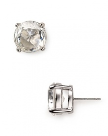 Bring on the sparkle. This pair of clear crystal studs from kate spade new york are sure to light up the room and complement a range of looks.