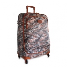 A gorgeous Missoni design adorns this high-performance spinner, perfect for 5-7 day trips. A gorgeous Missoni design adorns this high-performance spinner, perfect for 5-7 day trips.