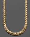 Graduate to elegant style. This lovely necklace is crafted in 14k gold. Approximate length: 17 inches.