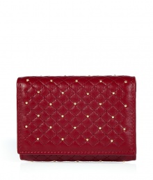 Ultra-chic with an edgy twist, this supple leather wallet from Valentino boasts a stylish sprinkle of studded embellishment - Square shape, room for credit cards, IDs, and bills, all-over stud detail - Perfect for daily use or as a thoughtful gift Ultra-chic with an edgy twist, this supple leather wallet from Valentino boasts a stylish sprinkle of studded embellishment - Square shape, room for credit cards, IDs, and bills, all-over stud detail - Perfect for daily use or as a thoughtful gift
