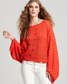 Patterson J. Kincaid Sweater - Lawrence Batwing Pointelle