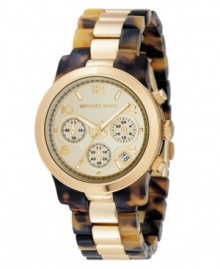A beautiful Runway collection watch with an exotic edge, by Michael Kors. A beautiful Runway collection watch with an exotic edge, by Michael Kors.