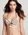 This crochet bikini from Lucky Brand serves up sweet style with a strong dose of haute country charm.