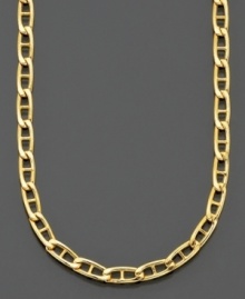 Truly timeless style. Marine link necklace in 14k gold. Approximate length: 20 inches. Truly timeless style. Marine link necklace in 14k gold. Approximate length: 20 inches.