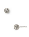 Add subtle, sophisticated sparkle to your look with these pave studs from Lauren by Ralph Lauren.