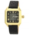 This Vince Camuto watch lets your look stand out with golden touches.