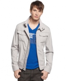 Upgrade your layered look with this moto-inspired jacket from Kenneth Cole Reaction. Upgrade your layered look with this moto-inspired jacket from Kenneth Cole Reaction.