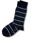 Add some flair to your feet with these striped socks from Club Room.