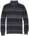 This jazzy uptown fitted multi-tonal pullover sweater by Calvin Klein Jeans is the perfect top to complete your stylish look.