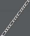 Highlight your tanned legs in this shining anklet by Giani Bernini. Perfect for summer-time style, this sterling silver anklet features a Figaro link chain. Approximate length: 10 inches.