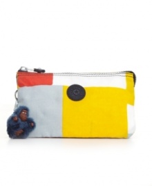 An easy-going wristlet, perfect for the gal on the go. Stash all your goodies in this easy-going design. An adorable monkey keychain completes this fun-loving look. An easy-going wristlet, perfect for the gal on the go. Stash all your goodies in this easy-going design. An adorable monkey keychain completes this fun-loving look.