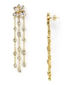 When wardrobe calls for sparkling accents, Melinda Maria's crystal cluster earrings add instant glamour. Wear yours out late--the multi-stone style commands attention at cocktail hour or fabulous fêtes.