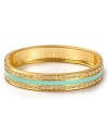 An armful of boho bangles tops spring's accessory agenda. This crystal-flecked style from Aqua gets the look right.