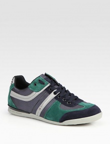 Classic lace-up style crafted in nylon and suede with signature side logo detail.Nylon/suede upperLeather liningPadded insoleRubber soleImported Classic lace-up style crafted in nylon and suede with signature side logo detail.Nylon/suede upperLeather liningPadded insoleRubber soleImported