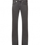 A stylishly distressed wash and slim cut makes these True Religion jeans a casual must-have - Classic five-pocket styling, slim leg, large decorative stitch details - Style with a worn-in tee and trainers