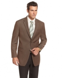 Find the right jacket, and you'll wear it forever. This herringbone blazer from Izod will be a perennial favorite. Find the right jacket, and you'll wear it forever. This herringbone blazer from Izod will be a perennial favorite.